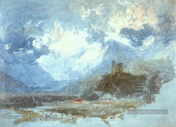 Château de Dolbadern 1799 romantique Turner Peinture à l'huile